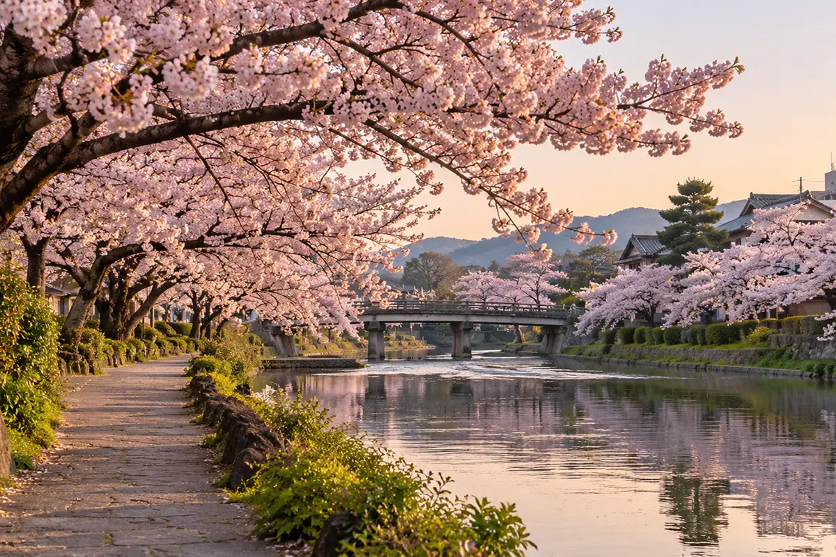 Cerisiers en fleurs au printemps, la réponse la plus populaire à la question quand partir au Japon