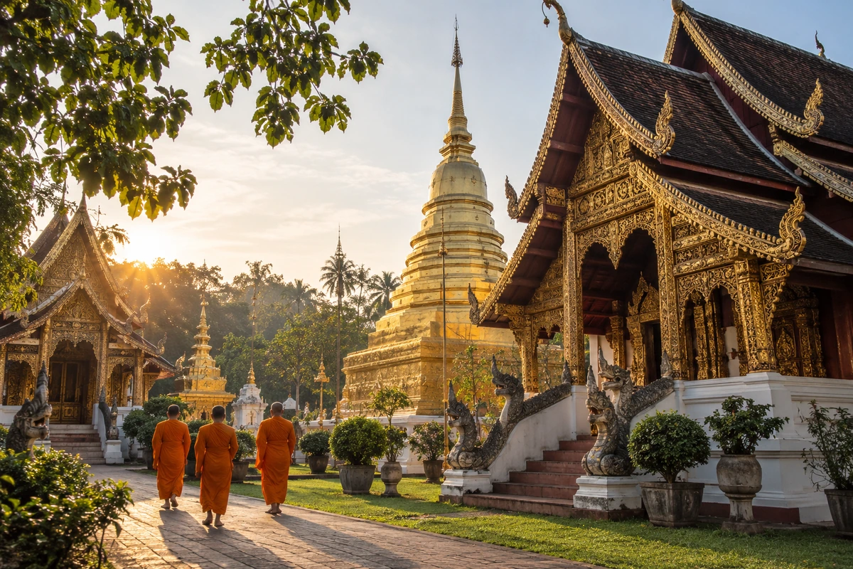 Temple de la vieille ville de Chiang Mai