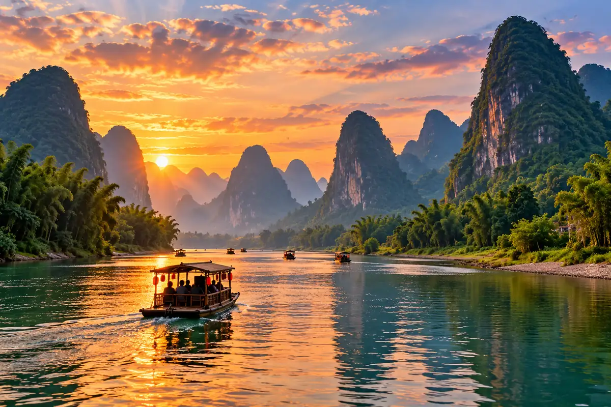 La rivière Li entre Guilin et Yangshuo